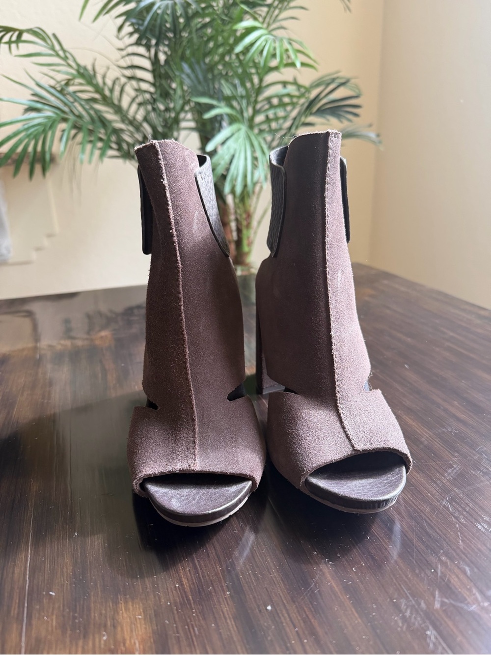 Pedro Garcia Brown Suede Ankle Boots